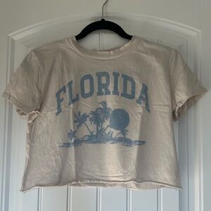 Originality Graphic Crop Top Womens Small